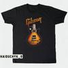 Camiseta Preta Gibson Slash Unissex S-5XL Camiseta Unissex