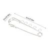 20PCS Brooch Safety Pins Metal Heavy Duty Safety Pins with 5 Holes for Jewelry Making Clothes Blankets Sewing Gold Silver