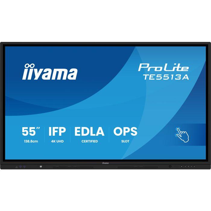 Ecran Interactif - IIYAMA - TE8613A-B1AG - 85.6 Pouces - 4K UHD - IPS - 450 Cd/m²