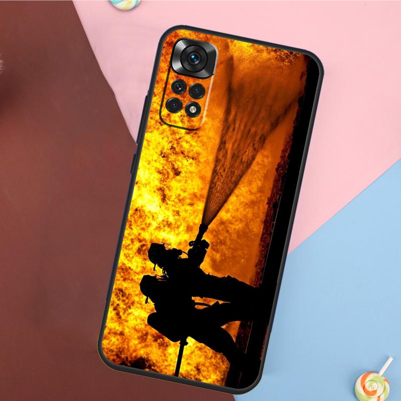 Firefighter Fire Fireman Cover For Xiaomi Redmi Note 14 13 12 9 10 11 Pro 9S 10S 11S 12S Redmi 14C 10C 12C 13C Case