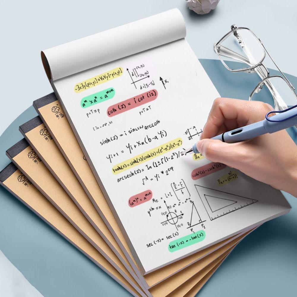 50/100 Sheets Tearable Math Arithmetic Paper Partition/Blank Rough Book  School Office