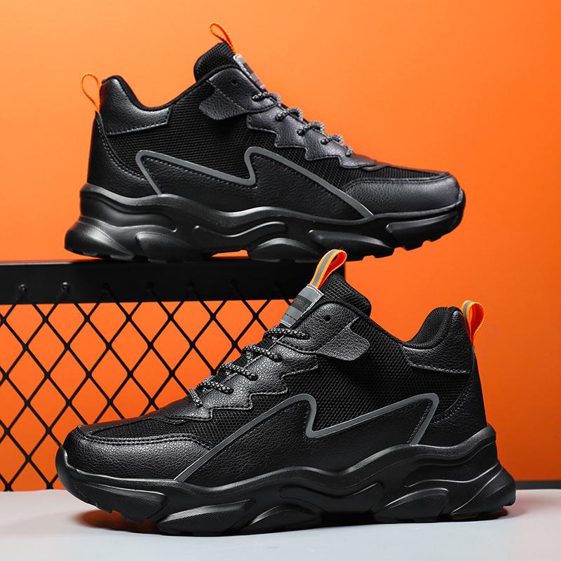 Fashion Men's Sports Shoes Outdoor Lace-Up Low-Top Reflective Material Running Shoes Suitable for Jogging Running Sports Shoes