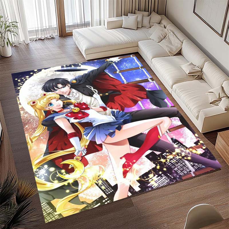 Diese beliebte Spielmatte im Anime-Design mit Pretty Guardian Sailor Moon besteht aus bequemem, weichem, dickem und rutschfestem Flan