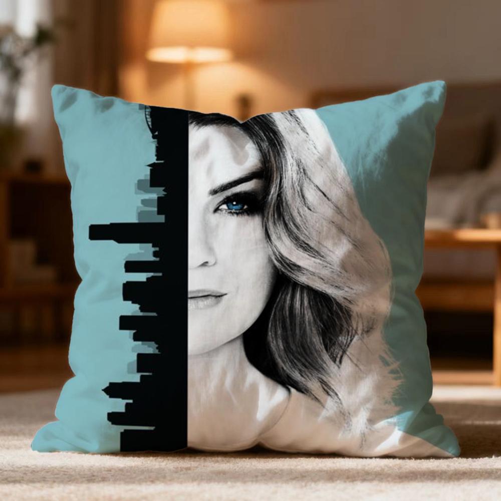 Popular GGrey's Anatomyer Cushion Cover Soft Washable Pillow Case Multi-Scene for Couch Bed Travel Office Use