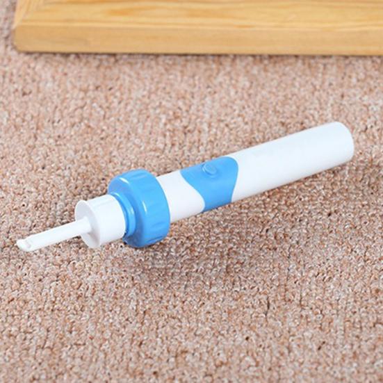 Electric Ear Wax Remover Ear Cleaner Portable Ear Cleaning Kit with 2 Tips And Brushes User-friendly Ear Pick for Family Health