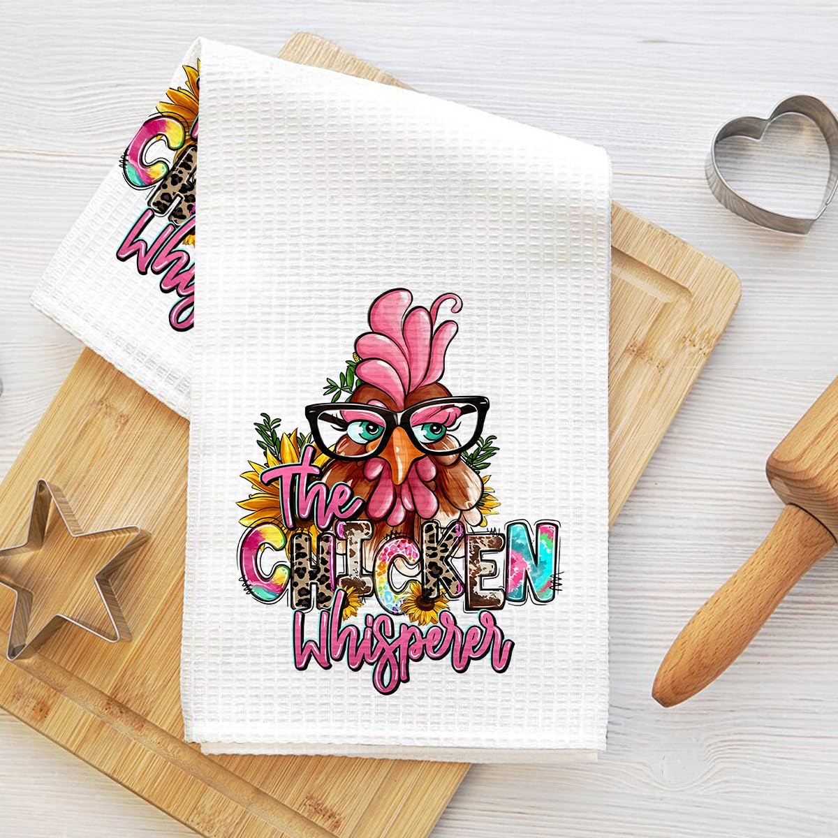 Dragonfly Kitchen Towels 24x14 Inch, Waffle Hand Towels for Kitchen Home Farmhouse Decor, Absorbent Microfiber Dish Cloth Tea Towel, Dragonfly Gifts