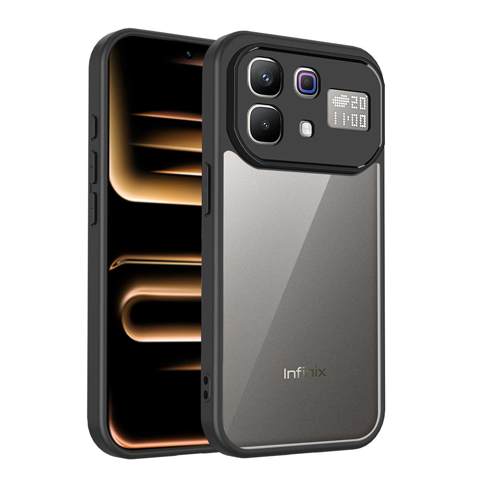 KEYSION Transparent Phone Case for Infinix Note 60 Pro 5G Soft Silicone+PC Clear Shockproof Phone Cover for Infinix Note 60 5G