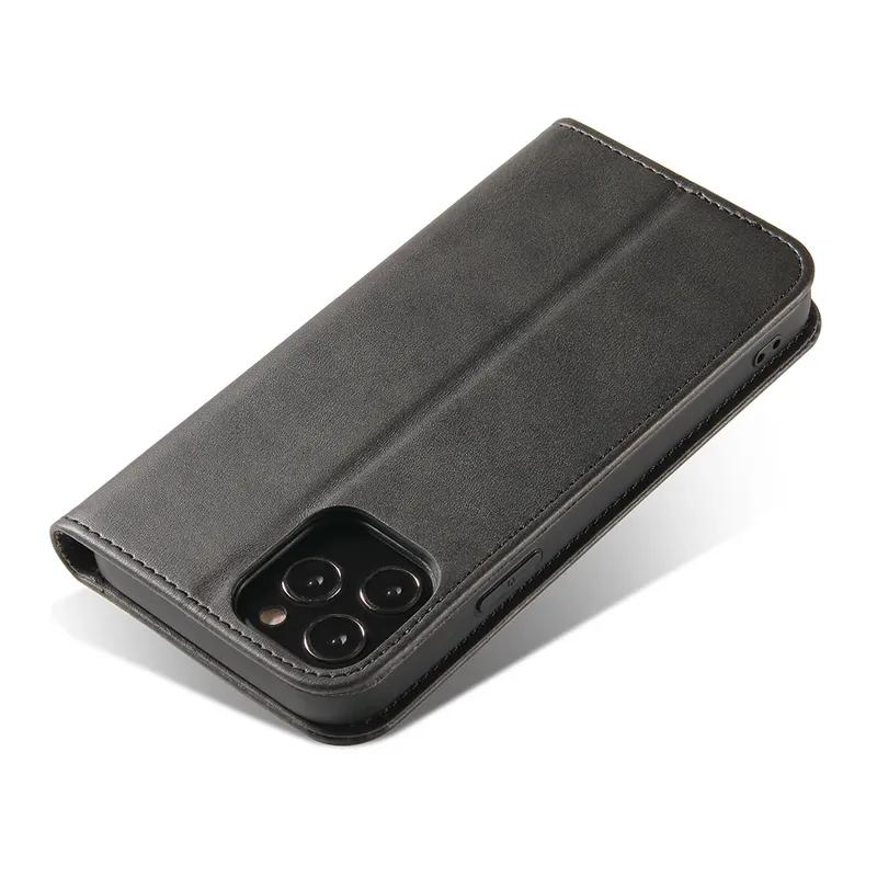 Magnetic Case for Coque iPhone 17 16 14 12 15 Pro Max Case for Funda iPhone 11 13 X XR SE Luxury Leather Flip Cover