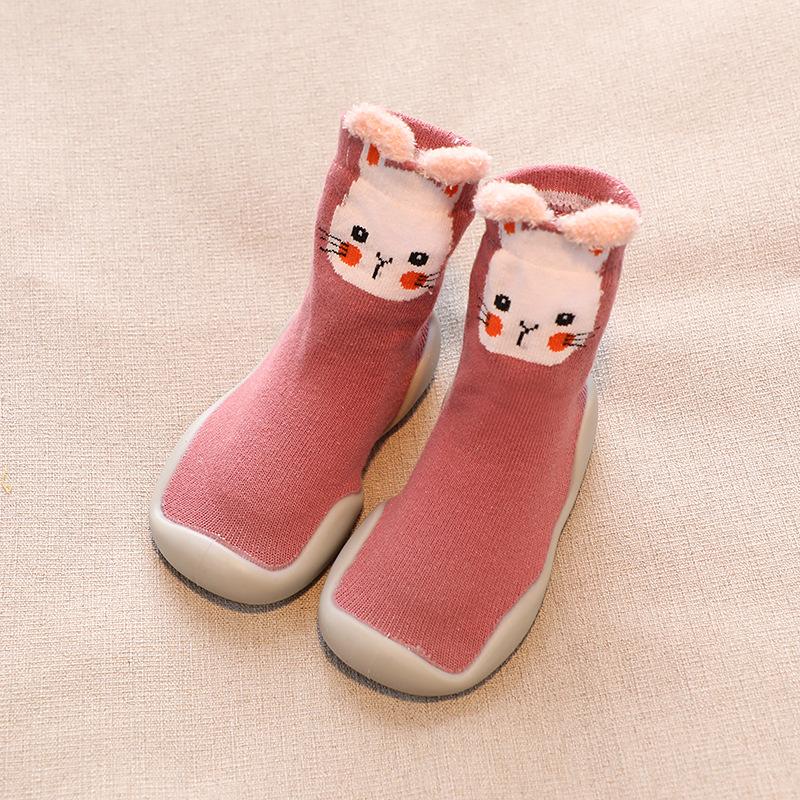 

Children s Baby Walking Shoes Indoor Children s Floor Socks 24 рожевий