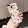 Lively Cat Pattern Phone Case Suitable for iPhone 17 16 15 14 13 12 11 Pro/ Max /Plus Anti-fall and Shockproof Back Cover