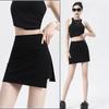 Asymmetric Women's A-line Culottes Y2K Skirt with Safety Shorts Ins Mini Shorts Skirt  Club