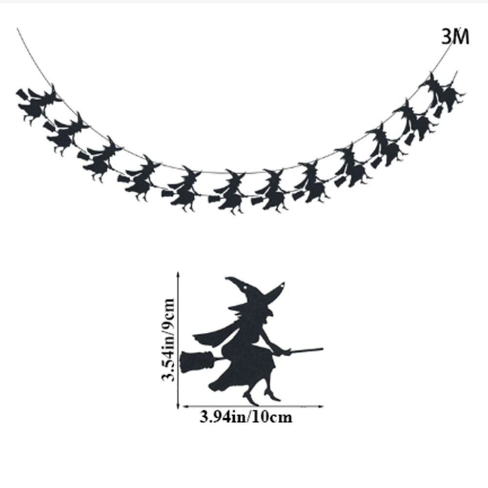 Pumpkin Black Pumpkin Banner Paper Hallween Hanging Garland Hanging Flags   Festival