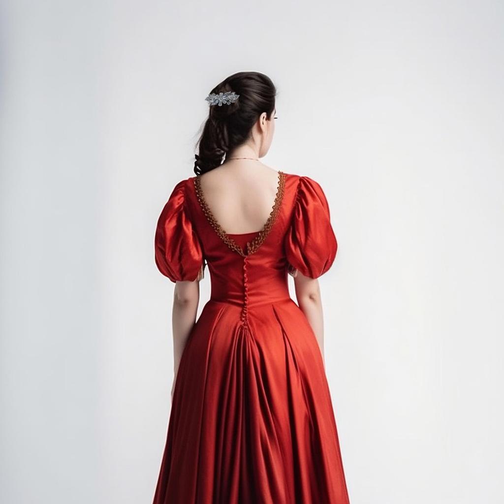 Diamante Hair Clips for Women Blue Crystal Floral Hair Accessories for Bridal Occasions and Special Events