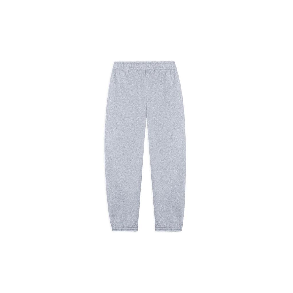 Lining Solid Color Elastic Waist Fleece-Lined Warm Sports Pants Men Bottoms Floral-Gray AKLSE81-6