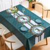 Household Nordic Pvc Tablecloth Waterproof And Oil-Proof Leave-In Tablecloth Ethnic Style Dining Table Cloth Coffee Table Cloth