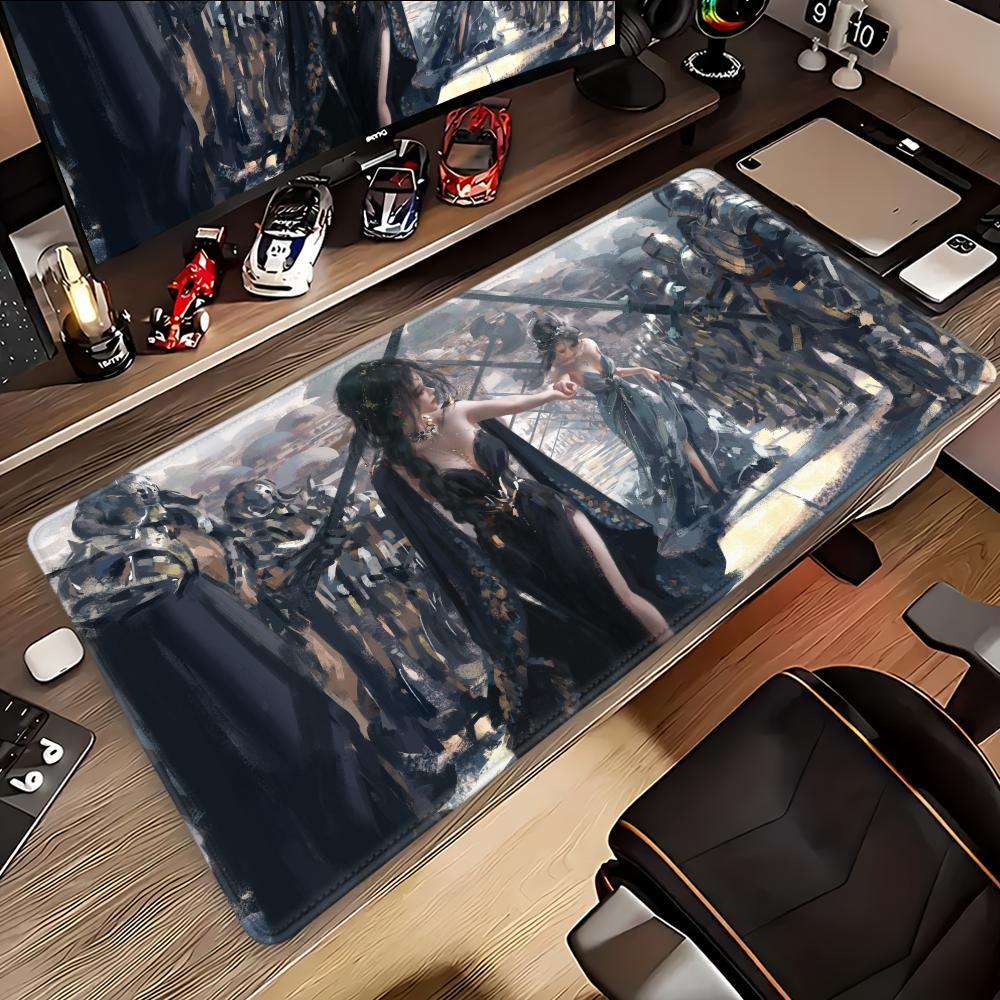 Ghost Blade WLOP Mouse Pad Play Mat,Large XXL90x40cmx5mm,stitch Desk Mats,Gaming Accessories,PC Parts