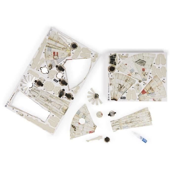 Star Wars - FAUCON MILLENIUM - Maquette 4D À Construire - 48 Cm