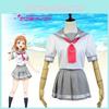 Love Live Sunshine Aqours Takami Chika Uniform Sailor Suit Cosplay Costume Skirt For Anime Fans