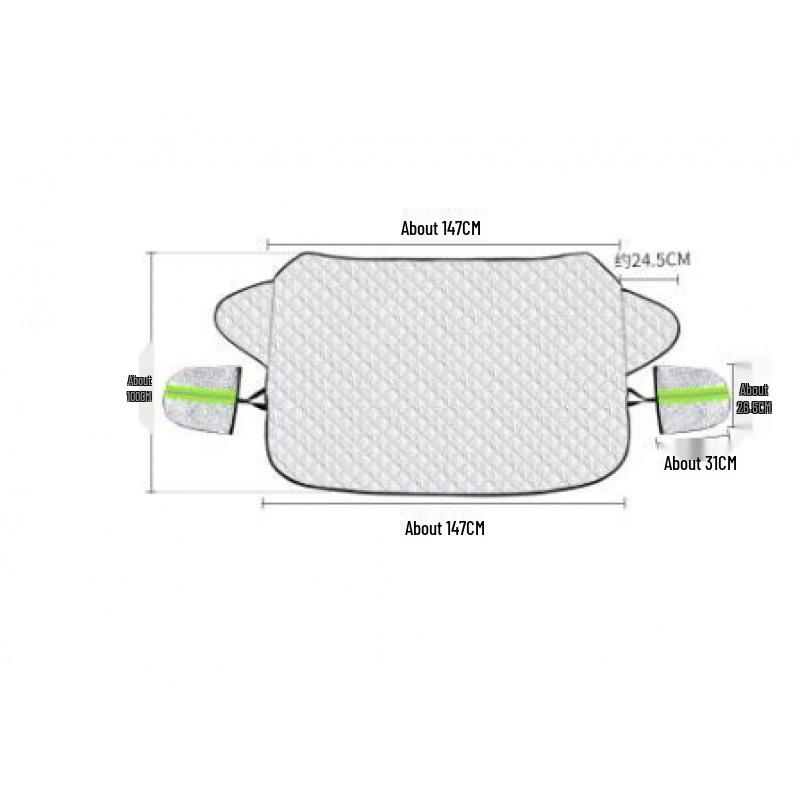 All-Season Car Windshield Cover: Sunshade, Snow, Frost & Heat Insulation
