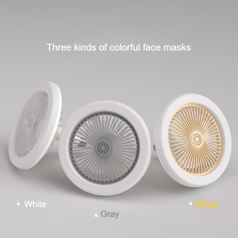 Tri Color Fan Light with Aromatherapy and Remote Control, Detachable Silent Light, Suitable for Study/dining/bedroom