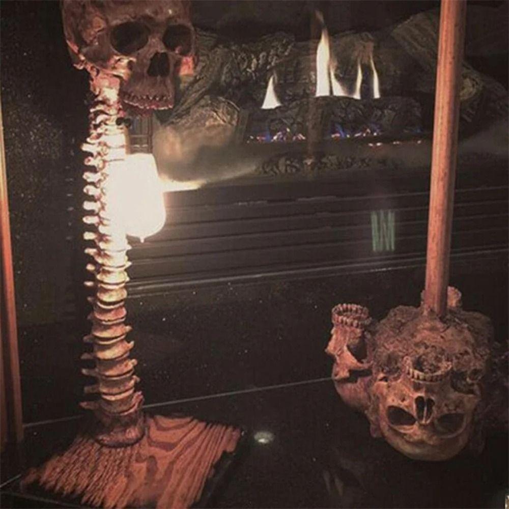 Resin Halloween Skull Skeleton Lamp Creative Atmosphere Lamp Table Light Children
