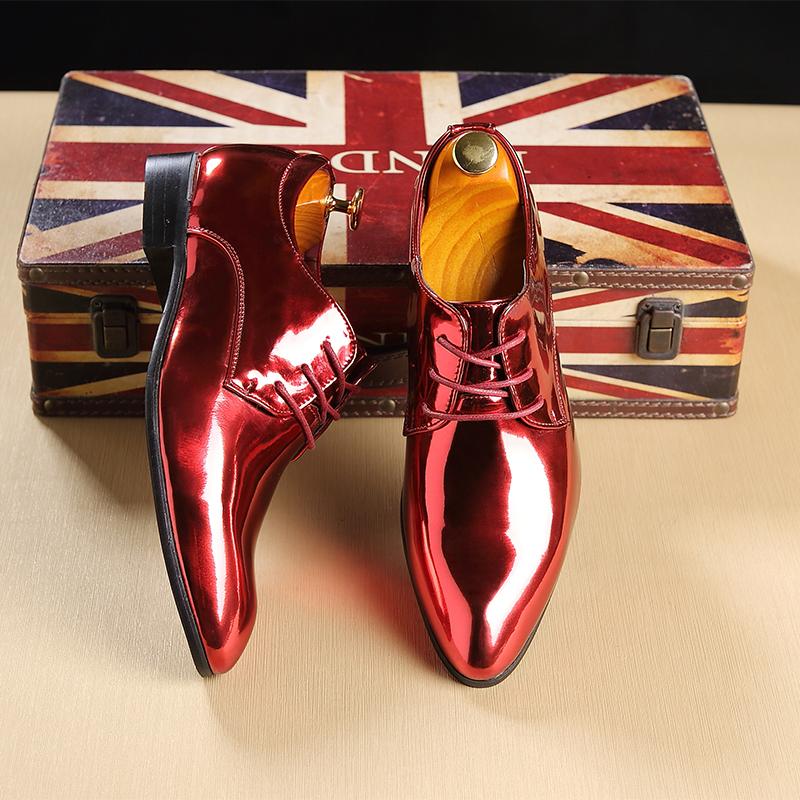 Fashion Men Formal Leather Shoes Black Pointed Toe Men Oxford Shoes  Party Office Business Casual Shoes for Men Lace-Up Mens Dress Shoe