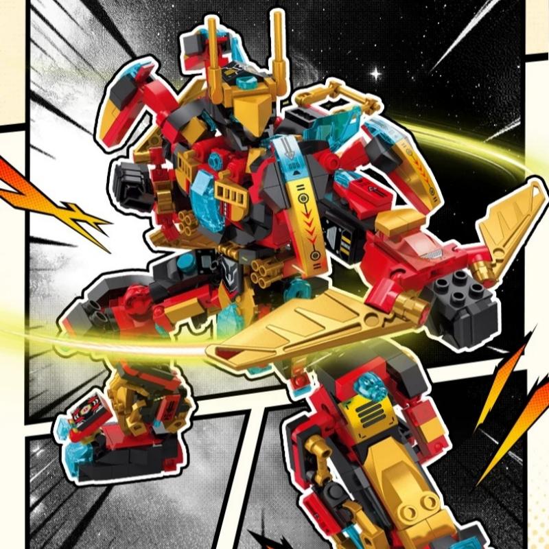 Transforming Robot Building Blocks, Cool Mecha Model Ornaments, Cyberpunk Collection Figures, Toys, Educational Gifts