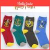 Calzini Lunghi Unisex Eleganti in Cotone a Maglia Harry Potter per Fan di Serpeverde Grifondoro