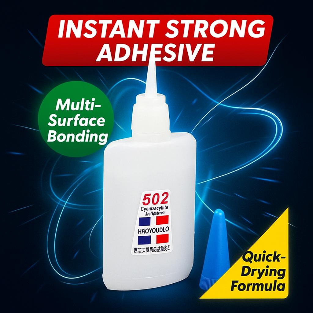 40Ml Quick-Drying Super Glue 502 Instant Strong Adhesive Toys Crafts Shoes Paper Wood Plastic Fast Repairing Universal Adhesion