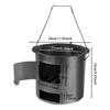 Multi Functional Thickened Firewood Stove with Handle for Outdoor Barbecue Home Cooking Tea Brewing Heating Camping Furnace