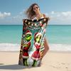 Christmas Gift Oscar Comedy Movie How the Grinch Stole Christmas Soft Beach Towel Outdoor Camping Vacation Swinging Beach Scarf Decorative Blanket B18