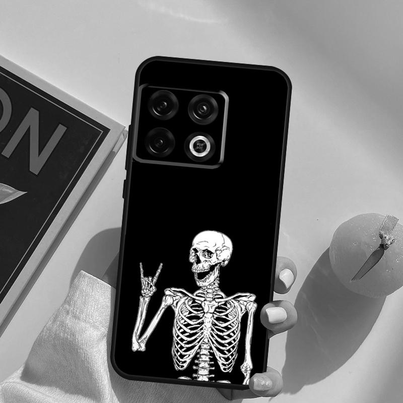 Rock and Roll Skull Case For OnePlus 15 13 12 11 13R 12R 10T 8T 13T OnePlus Nord 5 CE 3 2 4 Lite N20 N30 Cover