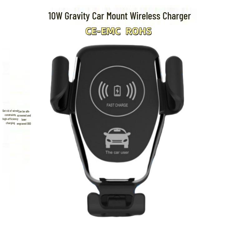 15W Type-C Wireless Car Charger & Phone Holder with Gravity Sensing 10W белый