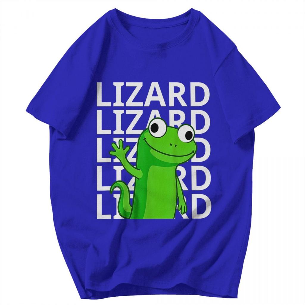 Men T Shirt Lizard Meme Cute Idea Y2K Graphic Quality Unisex Clothing T Shirts