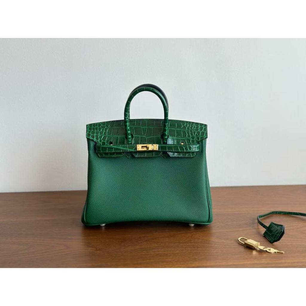 Prawdziwa skóra wzór krokodyla platynowa torba seria skóry bydlęcej togo przenośna platynowa torba duża pojemność