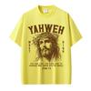 Christian Religious Yahwen Jesus Graphic T Shirts Unisex Unisex Fashion Vintage Summer Tshirts Oversized 100 Cotton Casual Tshirt