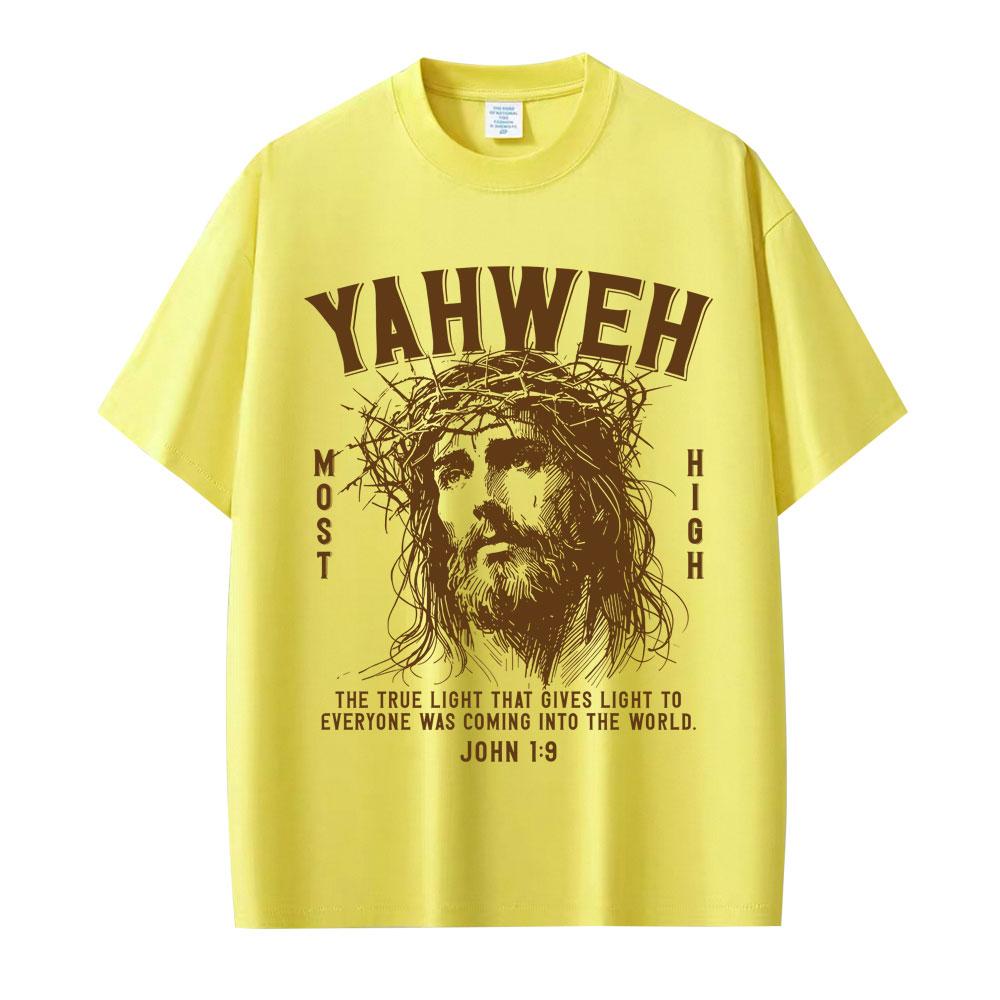 Christian Religious Yahwen Jesus Graphic T Shirts Unisex Unisex Fashion Vintage Summer Tshirts Oversized 100 Cotton Casual Tshirt
