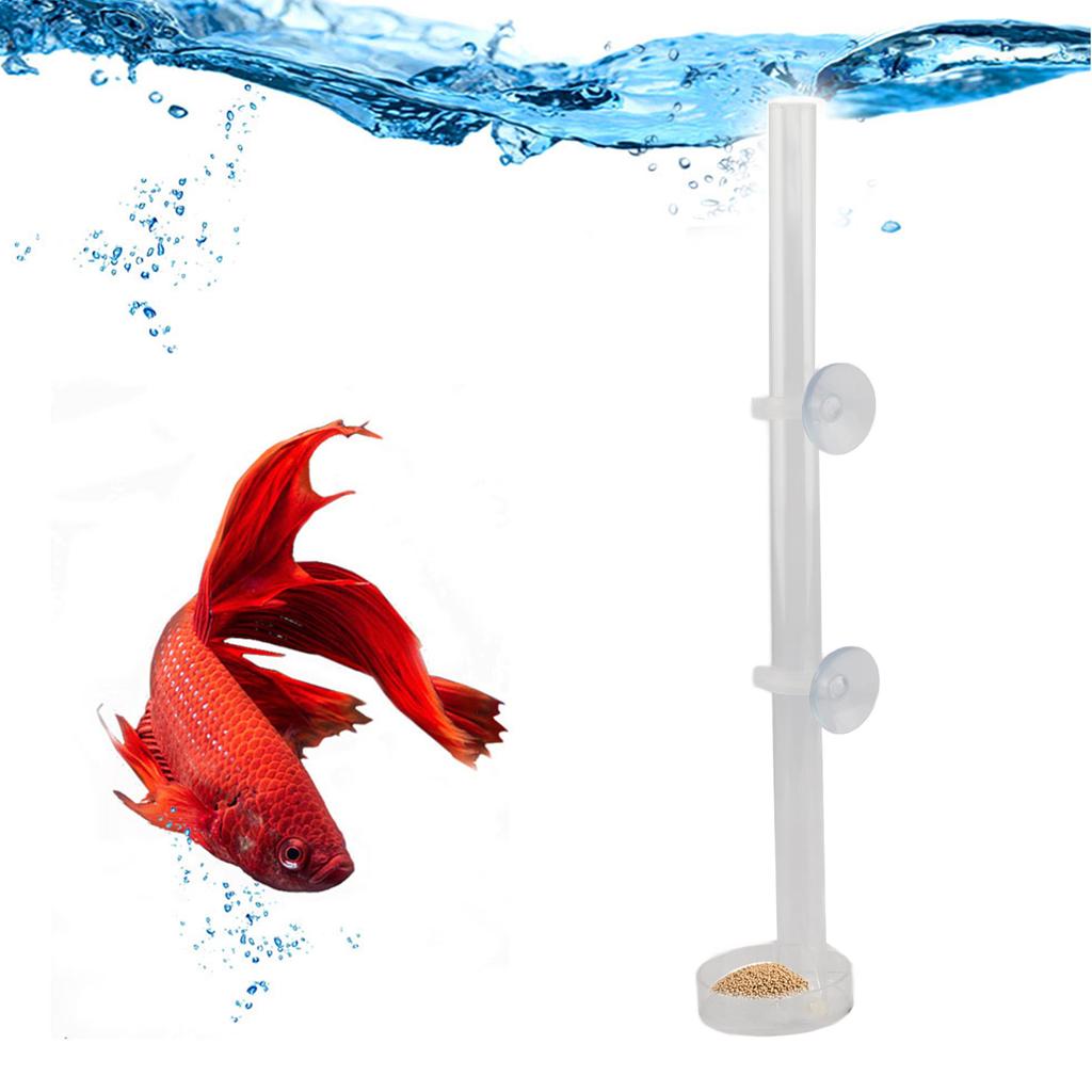 Mini Shrimp Feeding Tube Acrylic Transparent Crystal Shrimp Feeder for Fish Tank Aquarium40CM