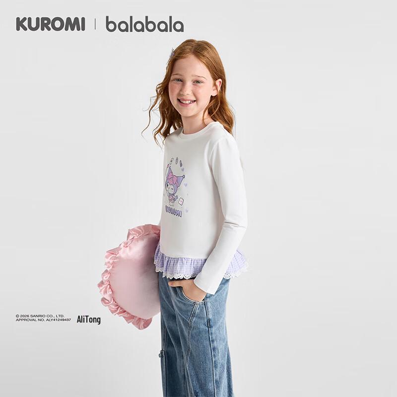 Balabala Girls' Sanrio Long Sleeve T-Shirt