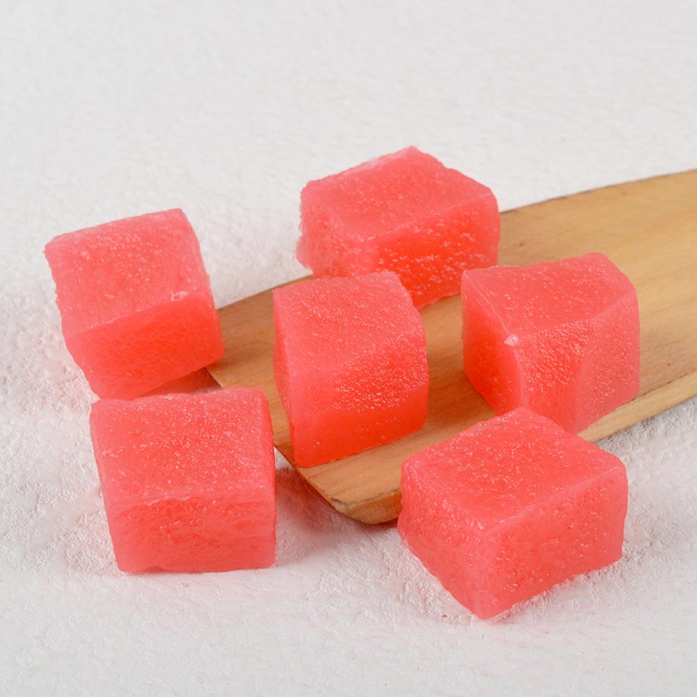Dragon Fruit, Watermelon & Mango Cubes Model - Cake Decoration & DIY Fruit Salad Toy Accessories.