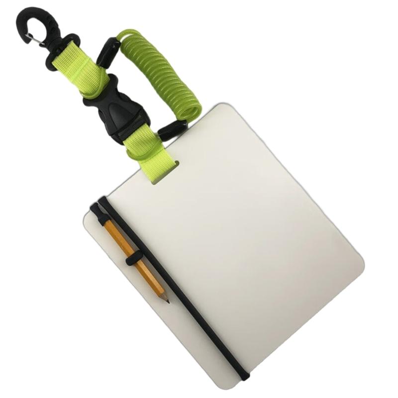 Scubas Diving Writing Slates Diving Wordpad Underwater Writing Board for Water Sports Diving Swimming Accessories жёлтый/зелёный