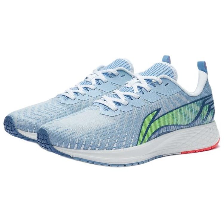 Li Ning Red Rabbit Durable Comfortable Versatile Shock Absorbing Non-Slip Low-Top Running Shoes Men sneaker Blue White ARMR021-6