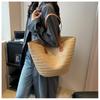 Large Capacity Woven Bag Women's New Casual Shoulder Tote Bag Seaside Vacation Beach Bag