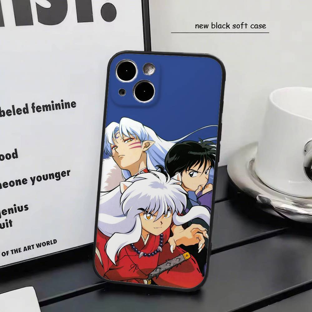 Retro Anime I-Inuyasha Phone Case Silicone Soft For IPhone 17 Air 16 15 14 13 12 11 Plus Pro Max Plus