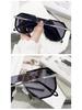 Unisex Myopia-Compatible Sunglasses with Large Retro Frame - Xiaohongshu Style #2238
