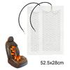 2Pcs 12V Universal Car Seat Heating Pad Carbon Fiber Auto Heated Mats Winter Warmer Covers For Truck Parts 48X27cm/52.5cm x 28cm