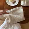 Elegant Cosmetic Organizer Boho Cosmetic Bags French Style Pouch Beige Lace Embroidery Minimalist Floral Makeup Bag for Women