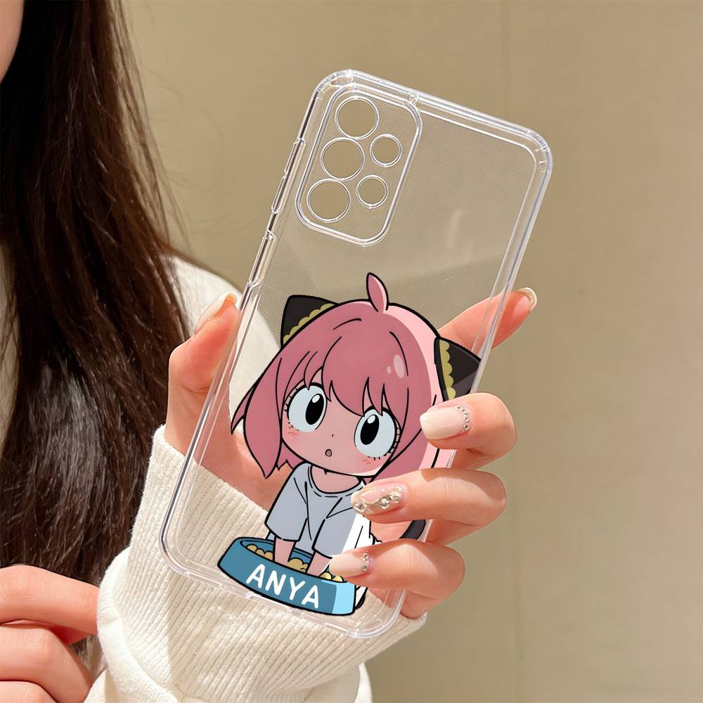 Chibi Girl Phone Case For Samsung S25,S24,S21,S22,S23,S30,Ultra,S20,Plus,Fe Transparent Cover