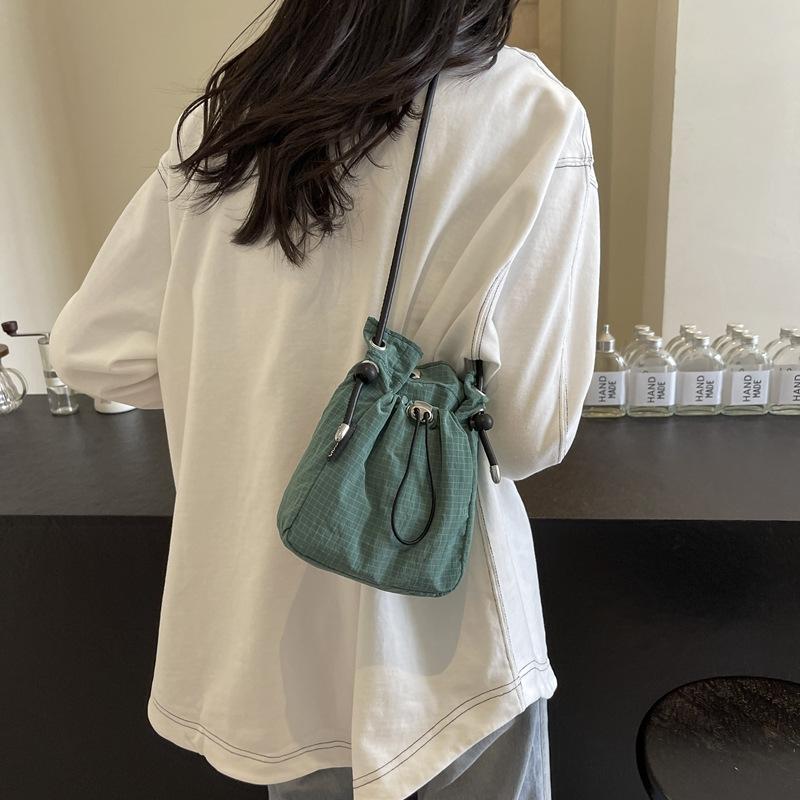 Casual small bag women's new fashion cloth bag single shoulder simple mobile phone bag girl foreign style canvas bag