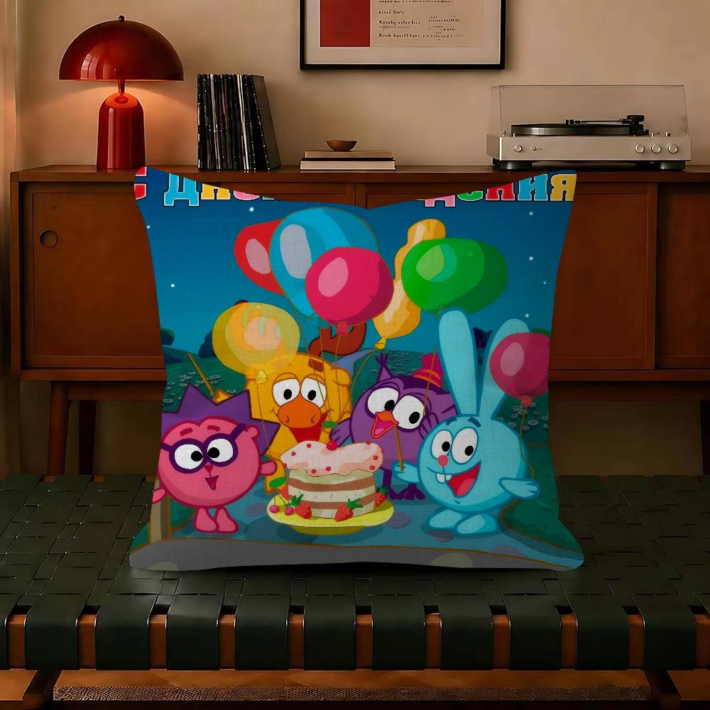 Süß lustig Cartoon kikoRiki Smeshariki Chiko Rechteckig Dekorativ Zimmer Kissenbezug Heimdeko Schlafzimmer Sofa Bett Kissenbezug x